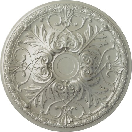 Ekena Millwork Tristan Ceiling Medallion (Fits Canopies up to 6 1/4"), 32 3/8"OD x 3 1/2"P, Flash Copper CM32TNFCS